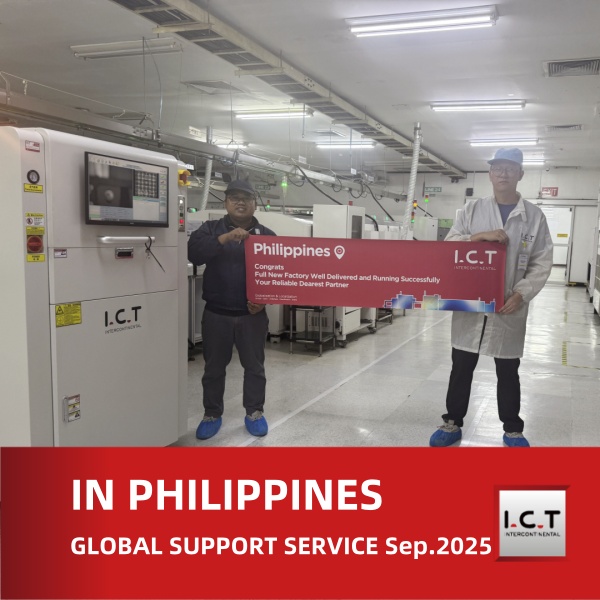 I.C.T Hỗ trợ ở nước ngoài cho máy đánh dấu laser nội tuyến ở Philippines